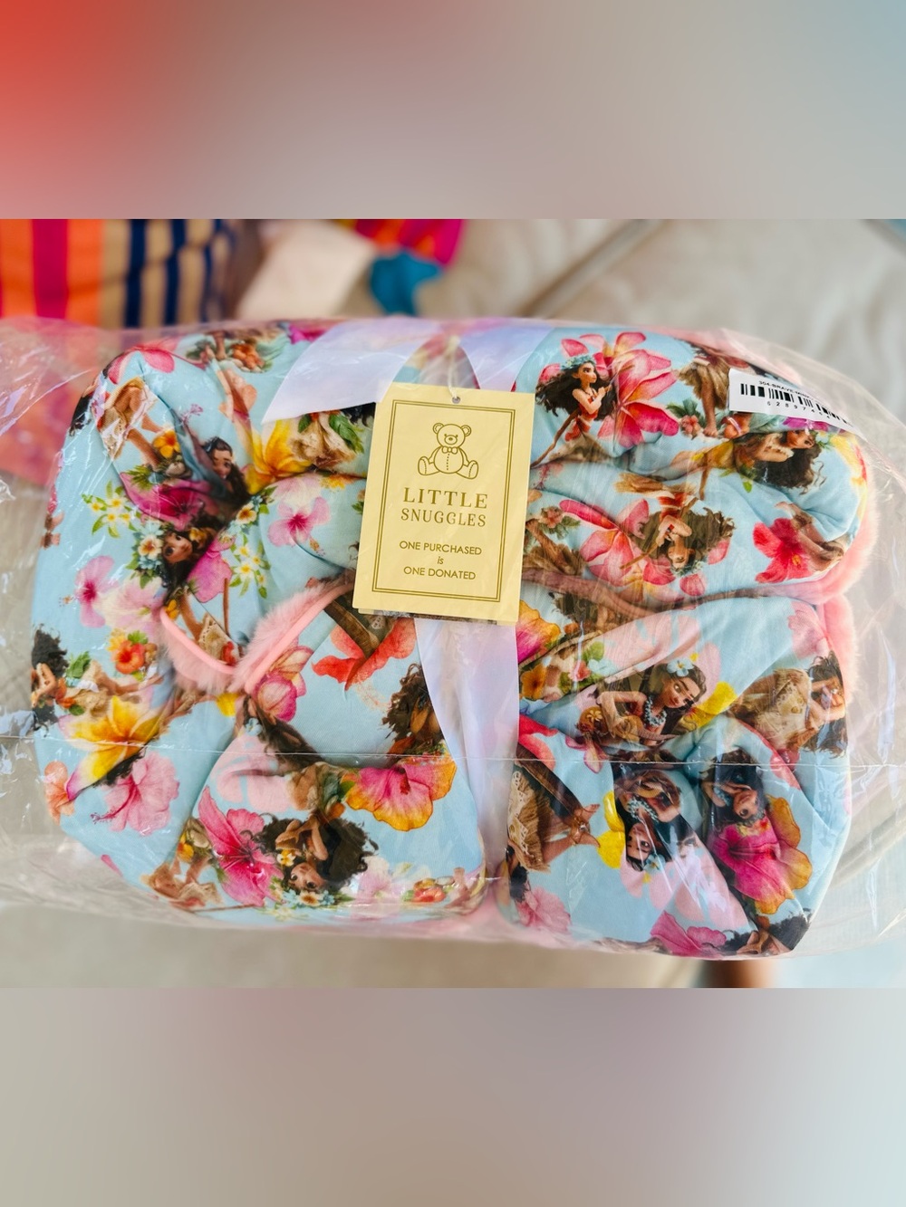 Little Snuggles Disney Moana Bamboo Minky 80x60 Blanket. Super soft & Luxurious